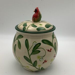 Paula Deen Home for the Holidays Hand-painted Ceramic Jar